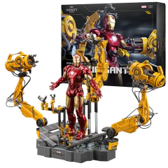 Zd brinquedos terno para cima pórtico com mk4 homem de ferro pórtico original 1/10 tony stark modelo figura ação brinquedo colecionável presente para criança