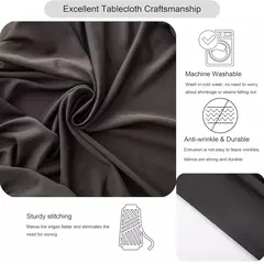 Elastic spandex toalha de mesa, 4/6/8ft, estiramento, retangular, lavável e resistente a rugas, para a mesa do pátio, 1 pc - loja online