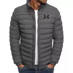 Jaqueta de algodão simples e multifuncional masculina, gola em pé, casual, elegante, marca solta, nova, inverno - loja online