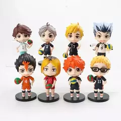 1 unidade de envio aleatório Haikyuu!! Anime kenma kozume shoyo hinata kotaru bokuto yu nishinoya figura de ação brinquedos modelo pvc crianças presentes