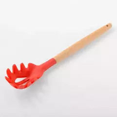 Produto comestível antiaderente silicone utensílios de cozinha turner espátula colher de madeira lidar com prático ferramenta de cozinha utensílios de cozinha - comprar online