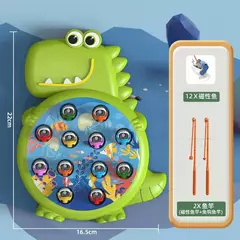Brinquedos de pesca magnéticos simples para crianças, jogo de dinossauro, bebê Montessori, rotação, presente educacional, crianças, brincar - loja online