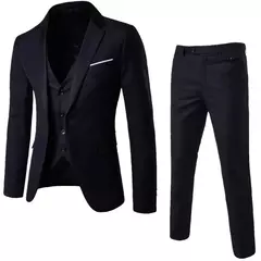 Homens formais conjuntos de terno de escritório, blazer extragrande, colete, conjuntos de calças, masculino, festa à noite, casamento, novo, S-6XL, 3pcs, 2024 na internet