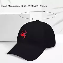 Boné de beisebol bordado aranha personalizado para homens e mulheres, esportes ao ar livre, protetor solar de lazer, chapéu de pato, sol, verão