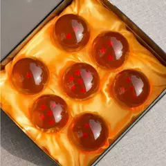 Dragon Ball 7 Pçs/set 1:1 Cristal 3.5cm Figura de Ação Brinquedos Invocar Shenron Desejando Coleção Anime Modelo Presente
