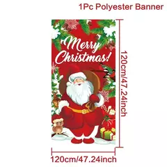 Decoração de Natal Bandeira Bandeira Pendurada Porta, Enfeites, Presentes de Natal, Decoração de Ano Novo, 2025, 2025 - loja online