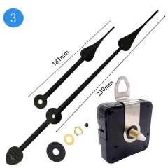 Mecanismo de relógio de parede, peças do mecanismo de movimento de parede, estilo simples, movimento para reparo, relógio diy, substituição de quartzo