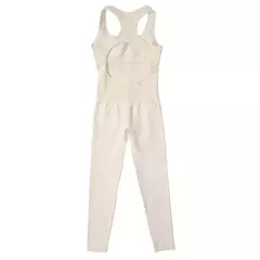 Macacão feminino roupa de uma peça sem mangas o-pescoço bodysuit macacão casual streetwear roupas femininas esportivas
