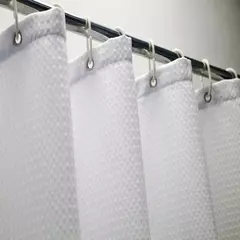 Minghe-Poliéster Tecido Cortina De Chuveiro, Pano De Banheiro, Waffle, Heavy Duty, 230 gsm