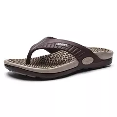 Chinelos masculinos de massagem, sapatos de praia respiráveis, sandálias de luxo, chinelos de verão, plus size 46 - loja online