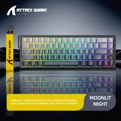 ATTACK SHARK X68HE X68Pro He Teclado Mecânico Magnético para Pro Gaming 0.01mm Trigg Rápido 8000Hz SOCD/Rs 0.125ms 128K Taxa - loja online