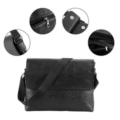 Bolsa de ombro lateral de couro para homens, bolsa de luxo, Business Messenger Crossbody Bag, bolsa masculina ao ar livre - comprar online