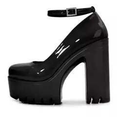 Sapatos Solados Grossos para Mulheres, Salto Alto, Fivela, Bombas de Plataforma, Sapatos De Noiva, Moda Europeia e Americana, Bombas Sexy, 14cm - Wolf Magazine