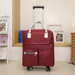 Mala de viagem Duffel impermeável unisex, portátil, expansível, dobrável sacos de bagagem com roda, sacos noturnos, durante a noite, novo - comprar online