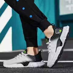 Tênis de corrida leve macio casual masculino, tênis esportivo ao ar livre, antiderrapante para caminhada, resistente ao desgaste, tênis de corrida - Wolf Magazine