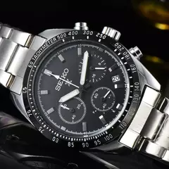 Seiko-Relógio de pulso de quartzo não mecânico masculino, cronógrafo multifuncional, negócios, casual, esportes, marca de luxo, moda, venda quente