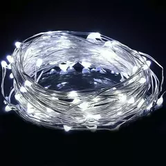 Fio de cobre LED String Light, Fairy Light, Alimentado por pilhas, Quarto, Jardim, Festa, Decoração de casamento, 1 m, 2 m, 3 m, 5 m, 10m, 1 pacote
