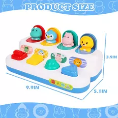 Atividade interativa Pop Up Toy para bebês, Child and Effect Toy, Jogos de desenvolvimento, Montessori, Educational Learning Toys