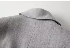Blazer monocromático de manga comprida feminino, casaco casual, jaqueta de trabalho, escritório, negócio, novo, moda coreana, primavera, 2022 na internet