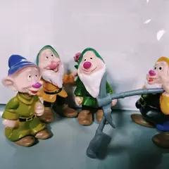 8 Pçs/set Disney Figura Brinquedo Filme Branca de Neve E Os Sete Anões Figuras de Ação Boneca Modelo Coleção Decoração - comprar online