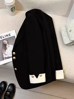 Moda feminina blazer de cor sólida, primavera novo temperamento casual celebridade terno popular - Wolf Magazine