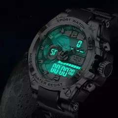 LIGE-Relógio Militar Impermeável Masculino, Digital 50m, Relógio de Pulso, LED, Quartzo, Relógio, Esporte, Masculino, Relógios Grandes - loja online