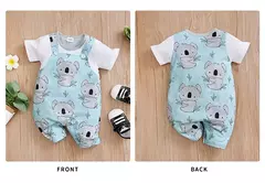 Macacão com estampa Koala recém-nascido, roupas de bebê, menina, menino, macacão manga curta, infantil, pijama infantil, roupa de uma peça, verão, 0-18 meses - Wolf Magazine