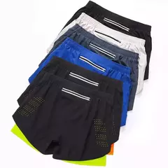 Calção de corrida de camada dupla de secagem rápida masculina, fitness, preto, esporte, treino, musculação, calça curta, novo - comprar online