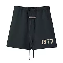 Shorts esportivos masculinos casuais de algodão, streetwear hip-hop, corredor solto, moletom masculino de ginástica, bottoms de corrida, verão - comprar online