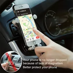 Suporte de telefone para carro por gravidade, clipe de ventilação de ar, suporte para smartphone, gps, para iphone, huawei, samsung, xiaomi, suporte universal para carro na internet