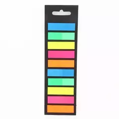 Transparente Cor Sticky Notes, Memo Pad, Índice Post Stickers, Marcadores, Escola Notepad, Material de papelaria, 200 Folhas