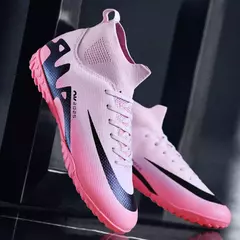 Imagem do Sapatos de futebol profissional para homens, botas de futebol para meninos, tornozelo, antiderrapante, tênis TF, FG, calçados esportivos confortáveis, unissex, novos