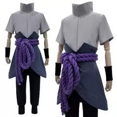 HOLOUN Anime Uchiha Sasuke Cosplay Top Calças Cinto Cos Presente de Convenção Versão Adulto Unissex - comprar online