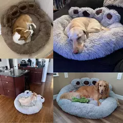 Cama de cachorro fofa, canil de pelúcia, acessórios para animais de estimação, produtos para cães grandes, cama, sofá, cesta, tapete pequeno, gatos, almofada grande, filhote de cachorro, animais de estimação - loja online