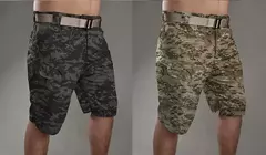 Calções de carga multibolso impermeáveis para homens, calças curtas táticas, secagem rápida, roupas ao ar livre, caça, pesca, verão