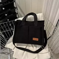 Sacola de veludo para mulheres, bolsas de grande capacidade, bolsa de ombro feminina, bolsa mensageiro feminina - Wolf Magazine