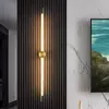 Todo o cobre de alta qualidade luxo 3 cor escurecimento led lâmpada de parede 85 265v controle remoto app pode ser escurecido para decoração de iluminação interna
