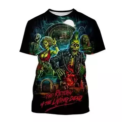 Unisex Return Of The Living Dead 3D Impresso Horror Filme T-Shirt, Moda Casual, - Wolf Magazine