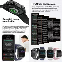 Micro exame físico de grau médico relógio inteligente para homens, ECG, PPG, glicose no sangue, freqüência cardíaca, pressão arterial, relógios de saúde, novo, 2024 - loja online
