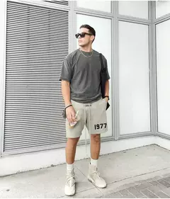 Shorts esportivos masculinos casuais de algodão, streetwear hip-hop, corredor solto, moletom masculino de ginástica, bottoms de corrida, verão