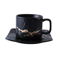 Xícaras preto e branco em mármore asiático-japonês, caixas, pires, xícaras, copos, café, xícaras - comprar online