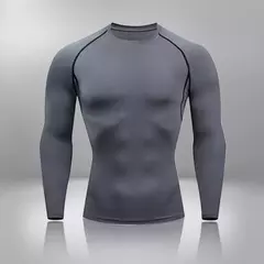 Conjunto de Roupa Interior de Compressão Térmica Masculina, Roupa de Treino Apertada, Treino, Corrida, Fitness, Desporto, Ginásio, Roupa Desportiva na internet
