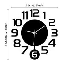 As relógios de parede modernos com função pêndulo silencioso são adequados para salas de estar, escritórios, quartos e decoração de casa - Wolf Magazine