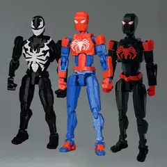 3d impresso spiderman veneno marvel legends super-heróis brinquedos figuras de ação anime multi-articulado shapeshift manequim modelo presentes - comprar online