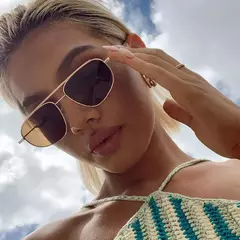 Óculos de sol clássicos para homens e mulheres, design de marca de luxo, Trendy Shades, UV400 Goggles, 2022 - loja online