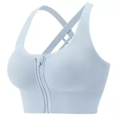 Sutiãs esportivos apertados para ioga para mulheres, sutiã com zíper fitness, - comprar online