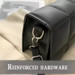 Pequena bolsa de couro PU para mulheres, bolsa crossbody, alça clássica, marca de moda, designer, tendência, feminina