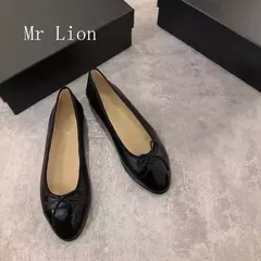 Imagem do Apartamentos clássicos e casuais, mary jane sapatos, arco de couro sólido, uso diário, festa e uso diário