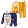 Conjunto de pijama infantil, calça de manga comprida, pulôver estampado, roupa caseira de duas peças, pijamas primavera e outono