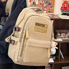 Mochila de pano Oxford de grande capacidade para meninos e meninas, mochila leve, bolsa de estudante retrô, europeia e americana, escola secundária na internet